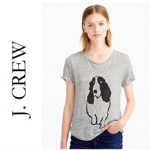 J crew basset hound by Hugo Guinness T-shirt